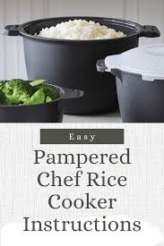 pered chef rice cooker instructions