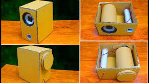 powerful cardboard speaker box making
