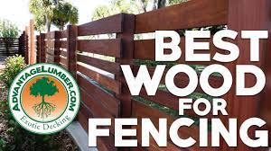 best wood for a horizontal fence you