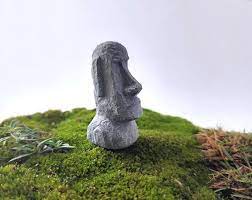 Miniature Moai Statue Concrete Moai