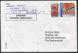 mail cover to netherlands