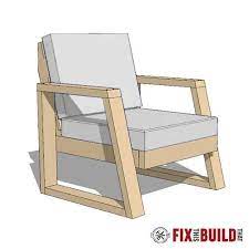 Diy 2x4 Modern Outdoor Chair Plans