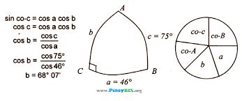 Triangles are made up of three line segments. Solution Solve For The Side B Of A Right Spherical Triangle Abc