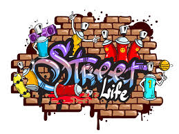 a unique graffiti art design or logo