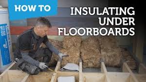 to insulate below floorboards