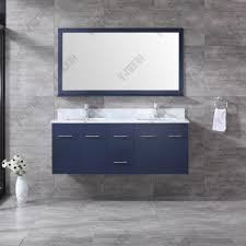 Get 5% in rewards with club o! China 60inch Wall Mounted Navy Blue Bathroom Vanity China Large Storage Hangzhou
