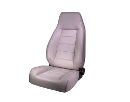 high back front seat reclinable gray