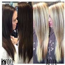 Blue and violet ash based toners are great for unwanted golds. Brunette Goes Blonde No Damage Olaplex One Sitting Educational Tutorial Hair Brunette To Blonde Hair Styles