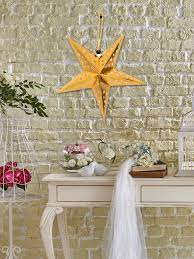 1pc Star Design Wall Hanging Gold