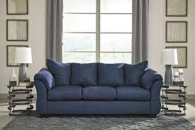 darcy blue full sleeper sofa by ashley
