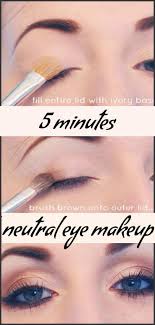 5 minutes neutral eye makeup step by