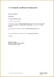 Proof Of Employment Letter Sample Ndash Certificate Word