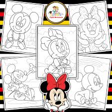 mickey minnie mouse coloring pages
