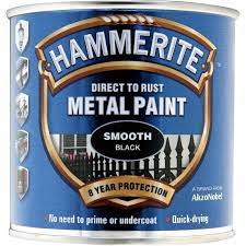 hammerite metal paint smooth black