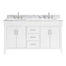 See more ideas about bath vanities, bathroom design, bathroom decor. Allen Roth Perrella 61 In White Undermount Double Sink Bathroom Vanity With Carrera White Natural Marble Top In The Bathroom Vanities With Tops Department At Lowes Com