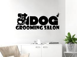 Dog Wall Decal Grooming Salon Vinyl