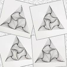 Рисунок треугольниками