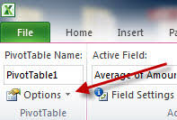 hide div 0 from excel pivot tables