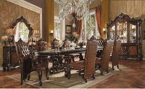 Set includes dining room table with two drop leaf sections and padding, 6 chairs, china hutch with. The Versailles Cherry Oak Royal Dining Room Collection Miami Direct Furniture