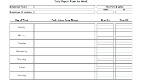 Weekly Construction Progress Report Template With Daily Form
