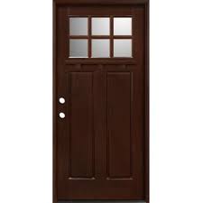 dark brown wood wood doors with glass