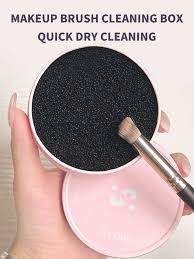 makeup brush cleaner sponge box dry
