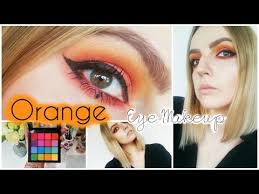 orange eye makeup tutorial nyx