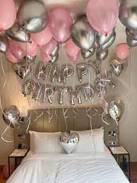 bedroom birthday balloons 18th