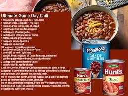hunt s game day chili erfield