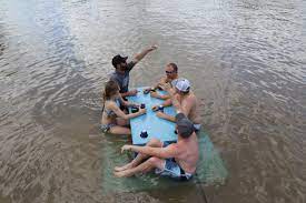 floating picnic table rhino building