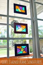 Glass Stained Frame Suncatchers