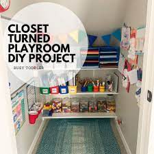 closet to playroom diy transformation