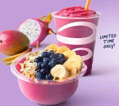 tropical dragon twist smoothie and bowl