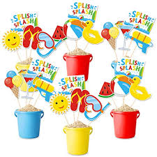 Decorationsbirthday balloon basic package birthday planners & organisers chandigarh, mohali. 24pack Beach Ball Birthday Party Centerpiece Sticks Table Toppers Splish Splash Party Decorations Summer Beach Ball Party Favor Pool Party Supplies In Dubai Uae Whizz Centerpieces