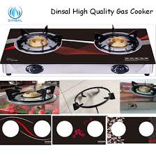 double burner gas stove and gas cooker