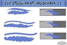brush pack 11 paint brushes clip