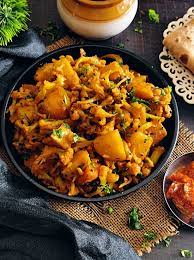 flower batata sukhi bhaji aloo gobi