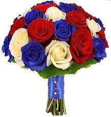 Ftd®, a premier provider of beautiful floral arrangements & flower bouquets since 1910. Red White Blue Roses Bridal Bouquet In Germantown Md Gene S Florist Gift Baskets