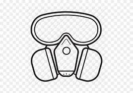 drawn gas mask safety mask mascara de