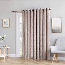 blackout linen brown curtains for patio