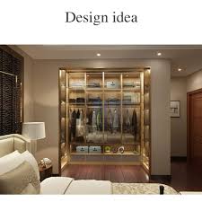 Luxury Glass Door Bedroom Wardrobe