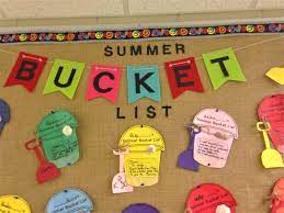 summer and end of year bulletin boards