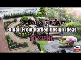 stylist and modern small front garden