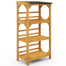 Outdoor Wood Garden Shelf