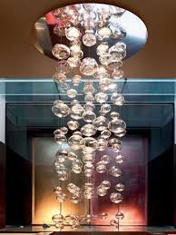 Bubble Glass Ball Chandelier Hotel Hall