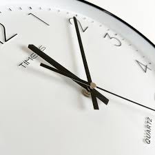 White Quartz Silent Wall Clock