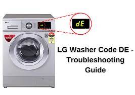 lg washer code de troubleshooting
