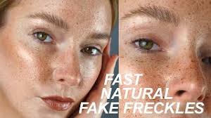 secret technique to fake freckles you