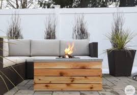 Outdoor Coffee Table With Fire Pit Or