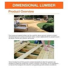 Pressure Treated Lumber 107523
